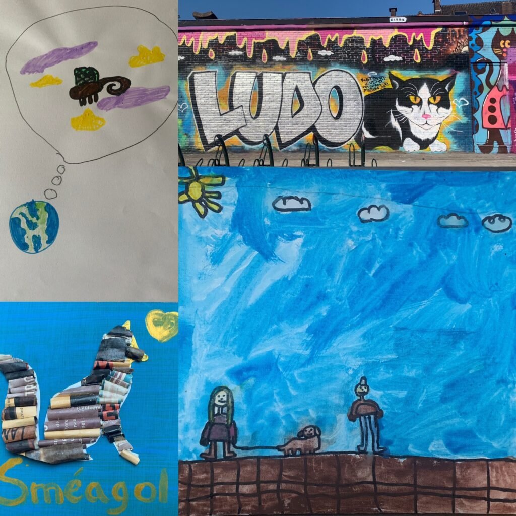 Tekeningen door Emily, Graffiti onbekende artiest